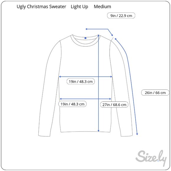 Ugly Christmas Light Up Sweater Size Medium Reindeer Santa Fair Isle Snowman - Picture 11 of 11